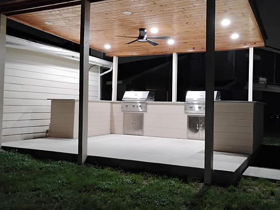 BBQ at night