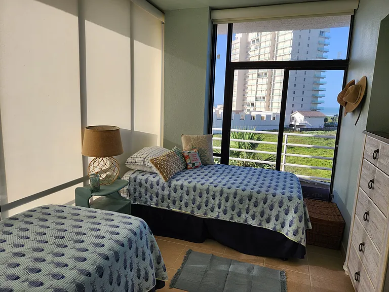 These twin extra long beds can lock together to make a King size mattress
