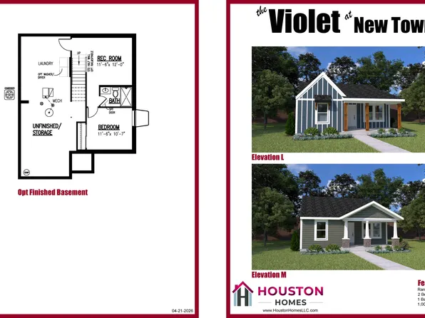 Violet Plan, The New Town at St. Charles