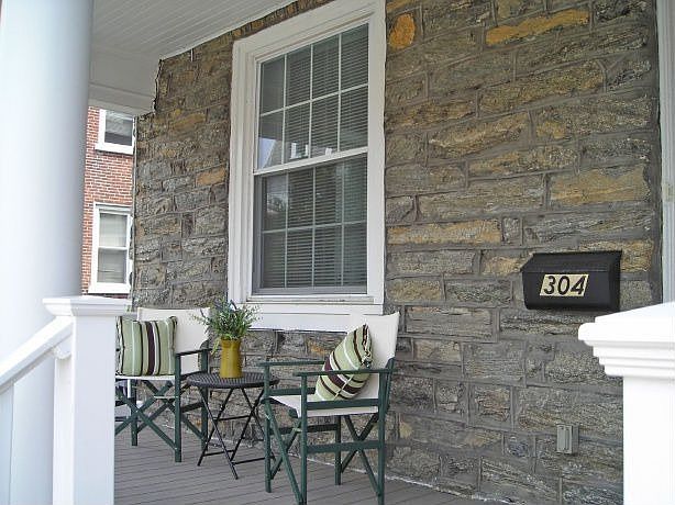 Inviting front porch