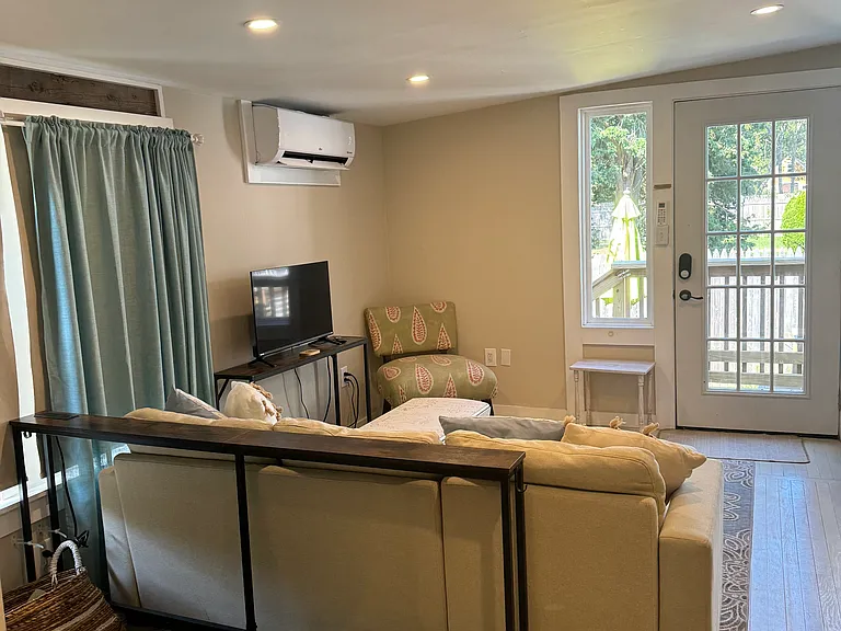 Living room/kitchen with zoned heat/A/C.