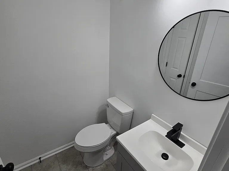 half bath attached to master bedroom