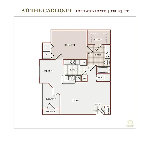 Floor plan A1 (The Cabernet)