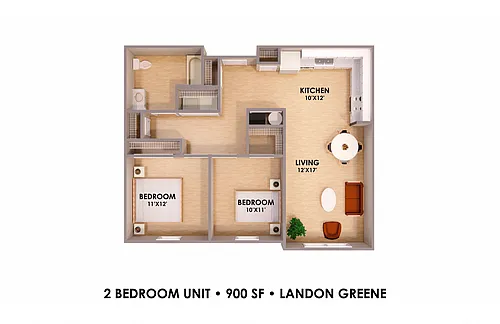 Floor plan 2 Bedroom