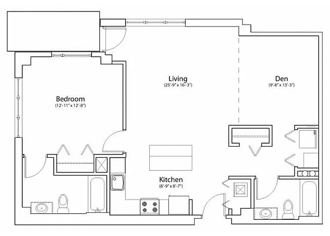 Floor plan 2X2 1023