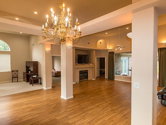 Formal dining area and office