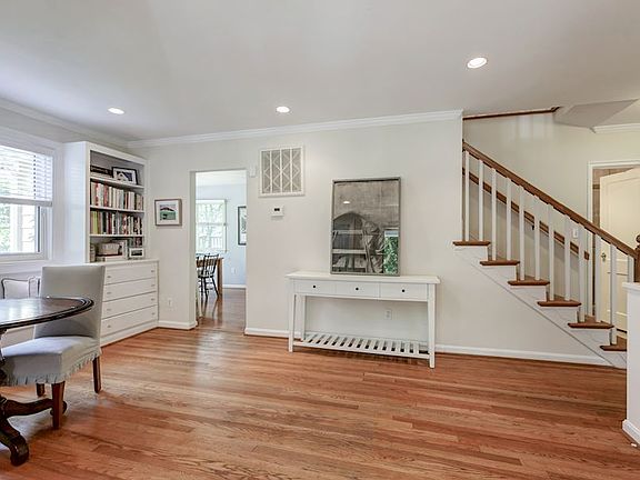 Large entry foyer with built ins