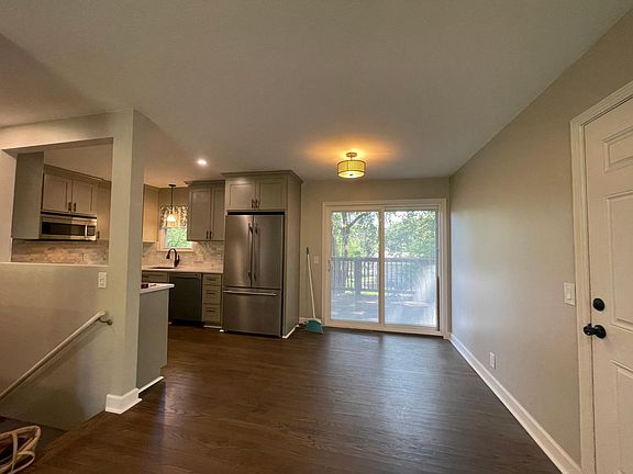 Garage entry conveniently located for easy access to living area! No more unloading groceries and children and struggling with stairs and inclement weather!