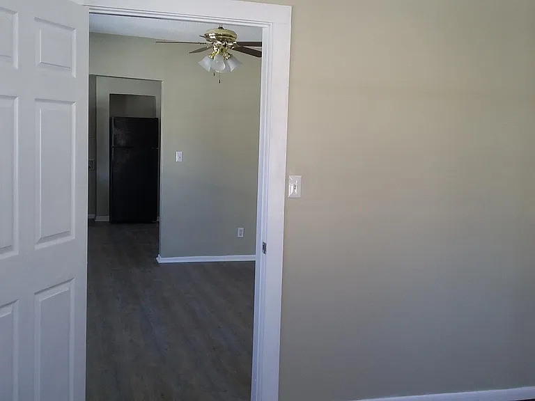 View to LR from main floor BR