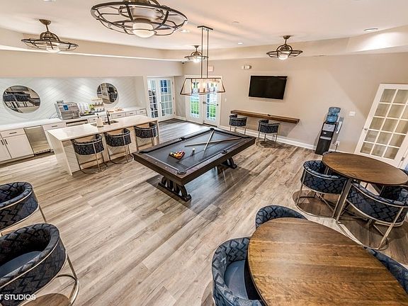 Recreation Room with Billiards Table