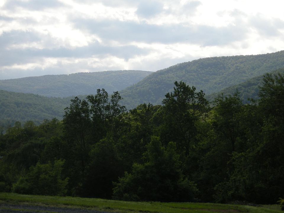 View of the Blue Ridge mountains from the foothills.