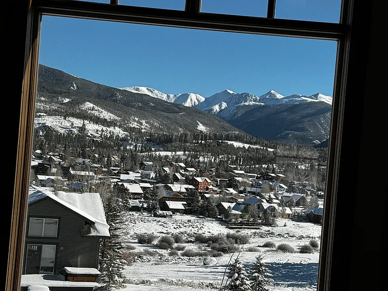 Beautiful views from dining table.