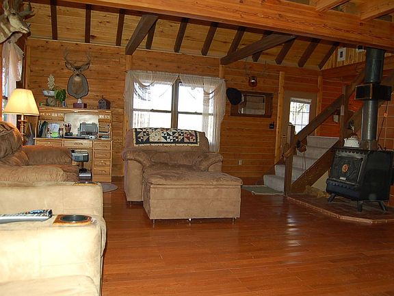 Living Area in Log Home