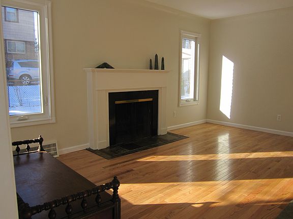 Living room with fireplace