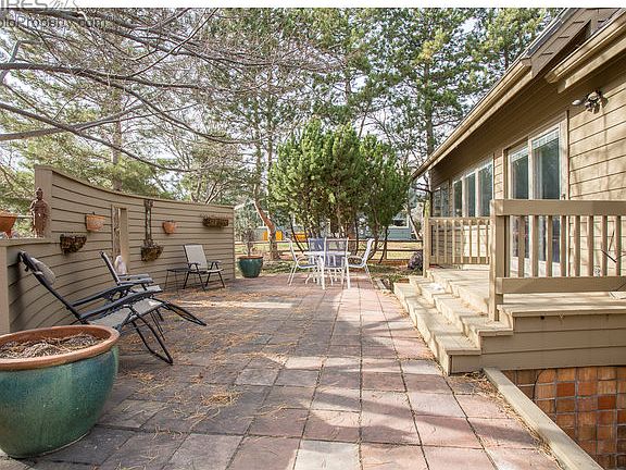 South facing back patio