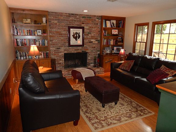 Den with Fireplace