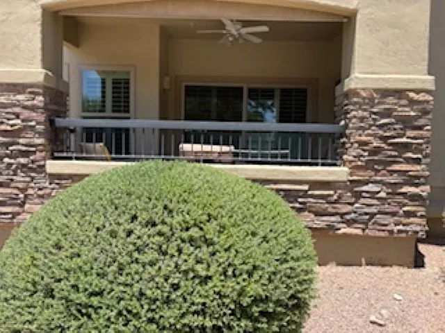 Patio off dining area