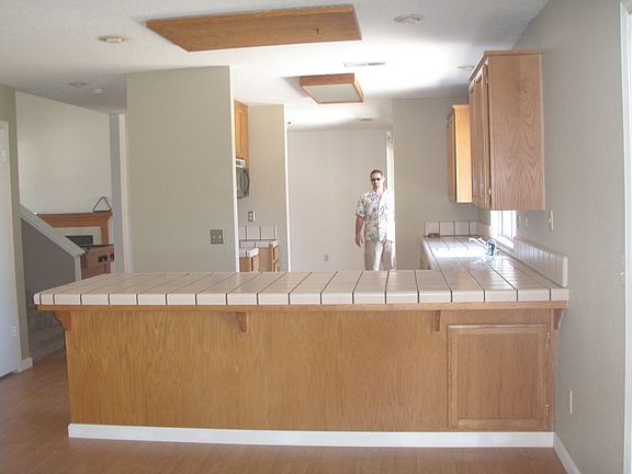 looking into kitchen from family room