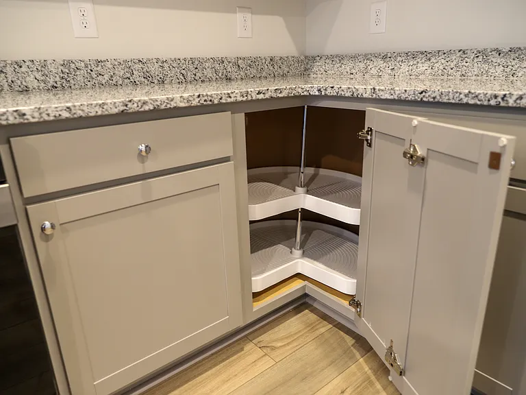 Lazy Susan for convenient storage in corner cabinets