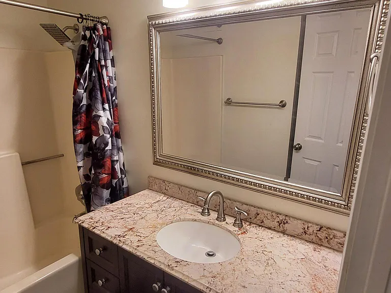 Main full bath on second level