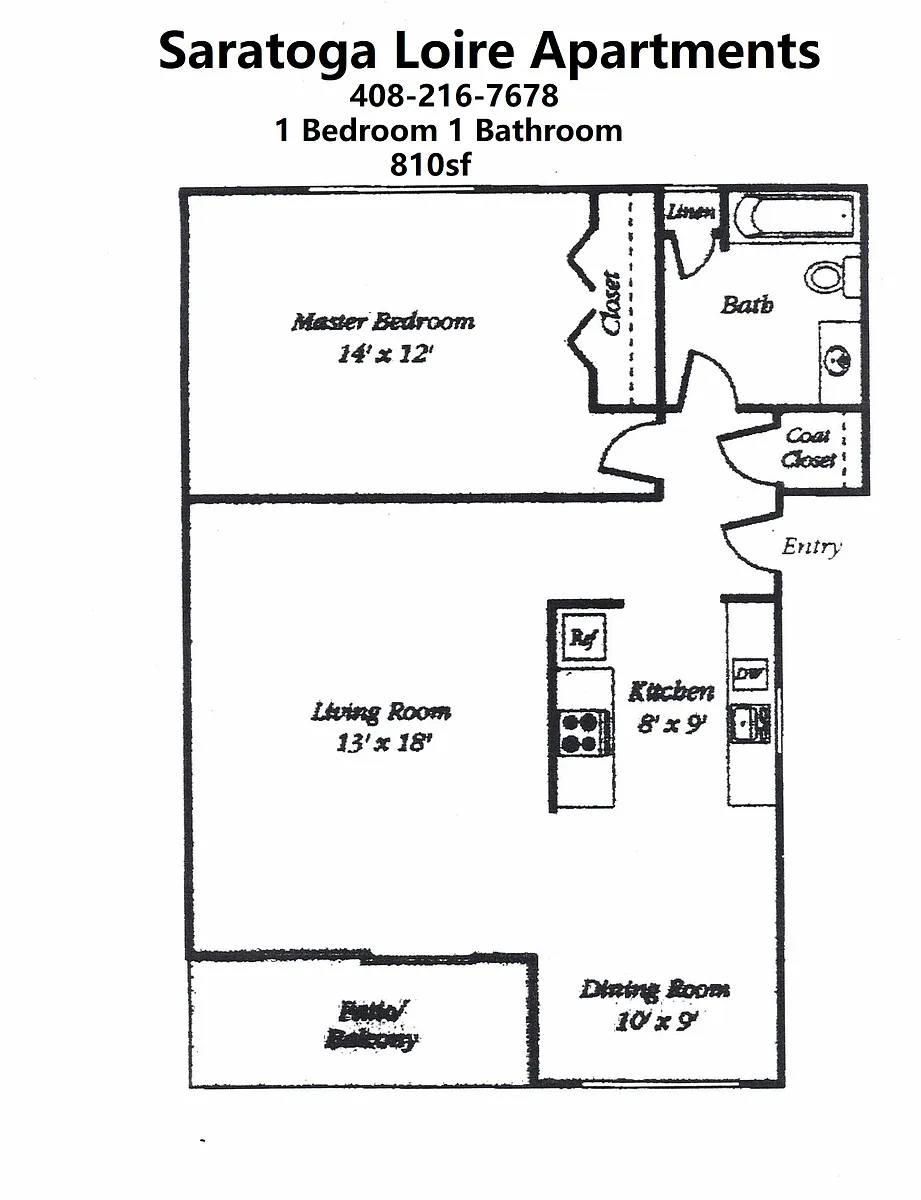 Floor plan 1X1-2