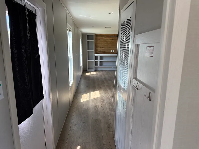 Hall from master bedroom looking back towards living room.
