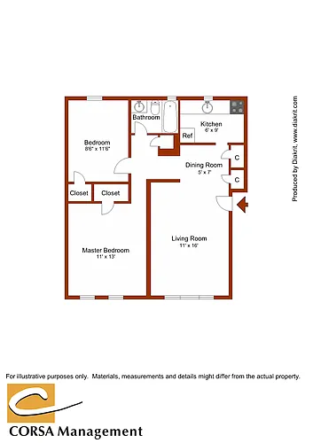 Floor plan 2- Bedroom