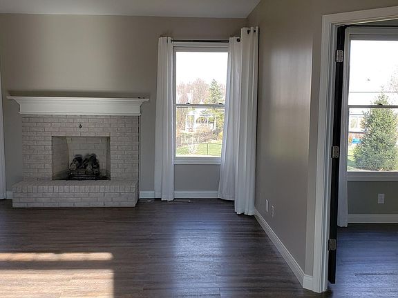 Living room and office.