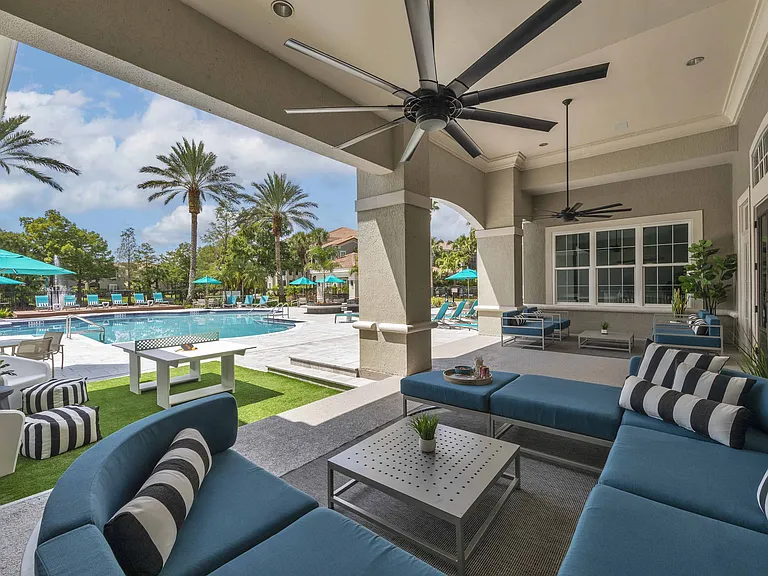 Outdoor lounge area