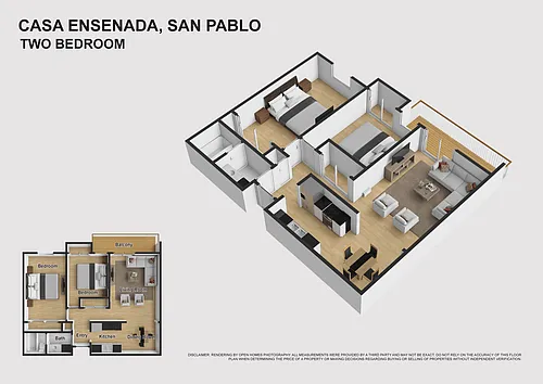 Floor plan Two Bedroom