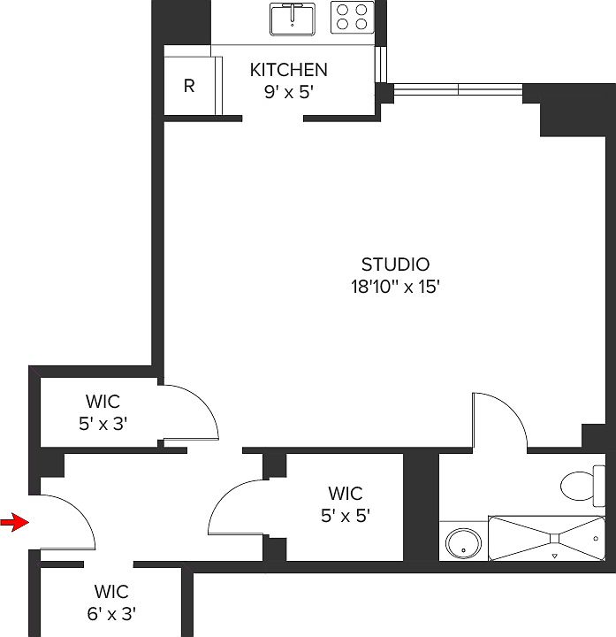 2nd image of 1 University Pl APT 14G