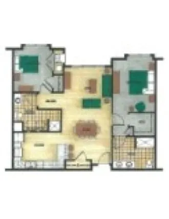 Floor plan 2 bedroom