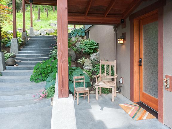 Apartment entrance to the right. Stairs go up to main home.