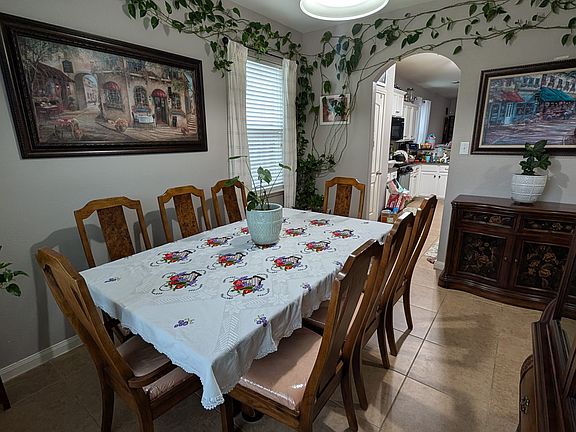 Dinning room looking into the kitchen.