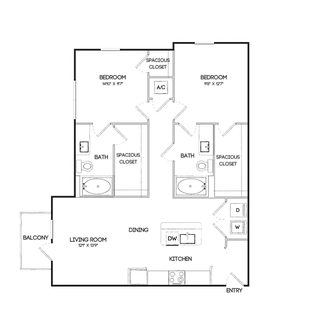 Floor plan B1B