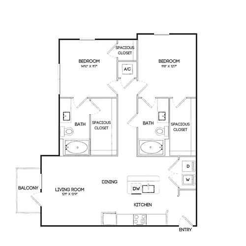 Floor plan B1B