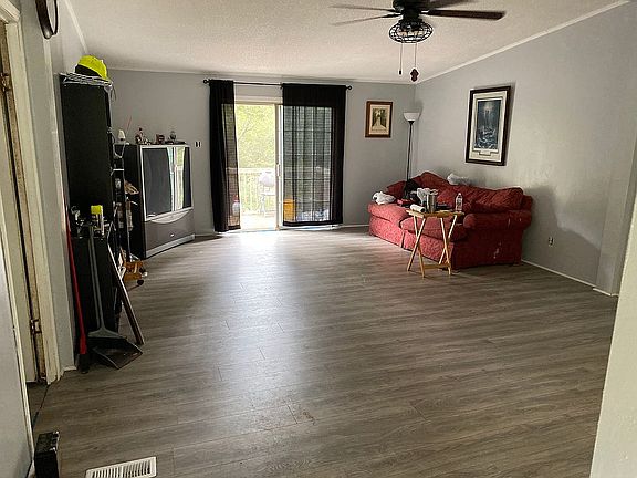 Living room with deck access