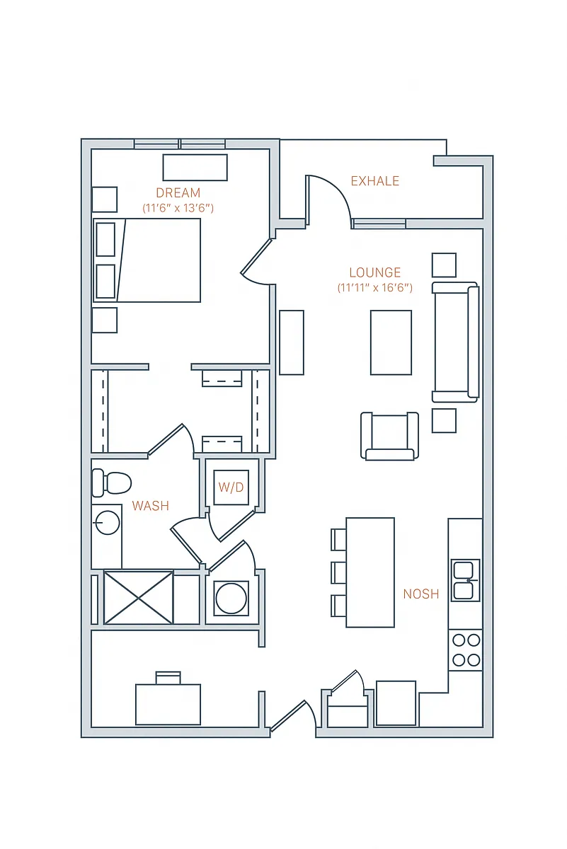 Floor plan A6B