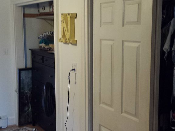 Right side of Master Bedroom, the entire wall is a closet wi