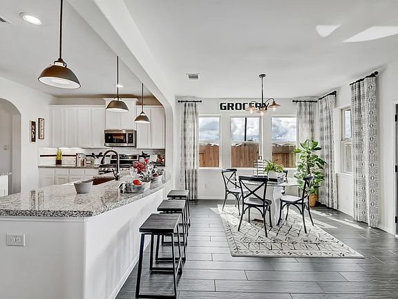 Kitchen and dining area
