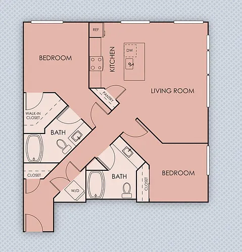 Floor plan 2X2 D2