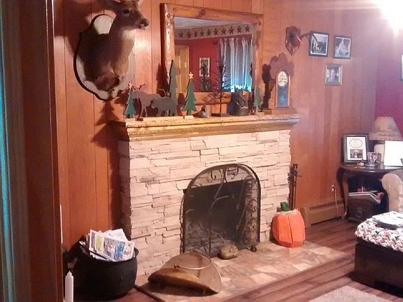 family room:custom fireplace