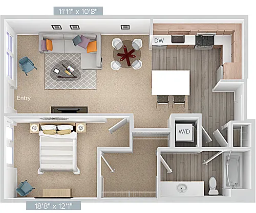 Floor plan A13-784-contemp