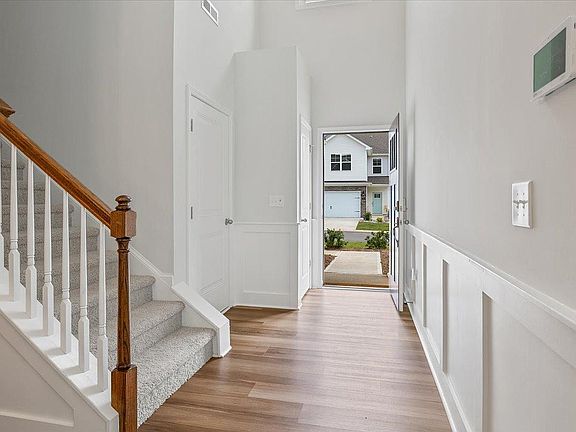 Wide front entry area