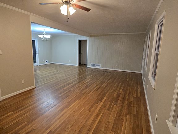 Great room with dining area.