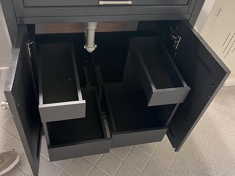 hers & his vanity drawers