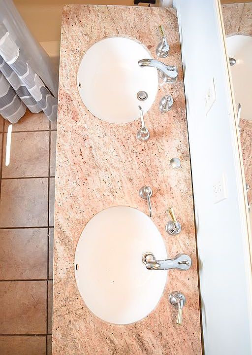 Granite his and hers sinks