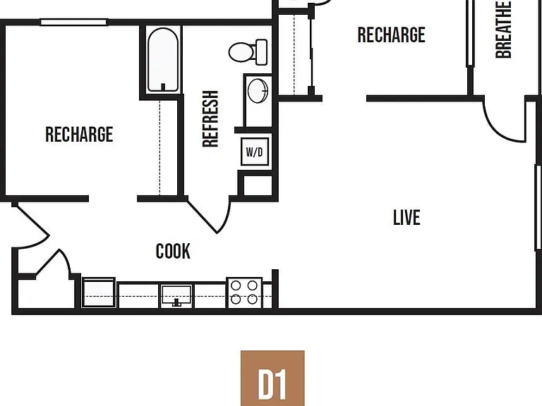 2 Bedroom 1 Bathroom 2 Bedroom 1 Bathroom