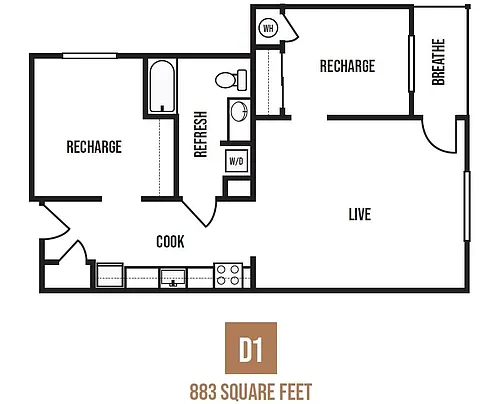 Floor plan Two Bedroom