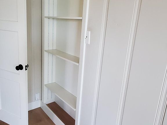 built-in shelf in living room